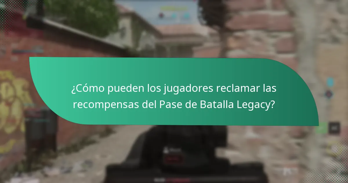 ¿Quién califica como jugador que regresa para las recompensas legacy?