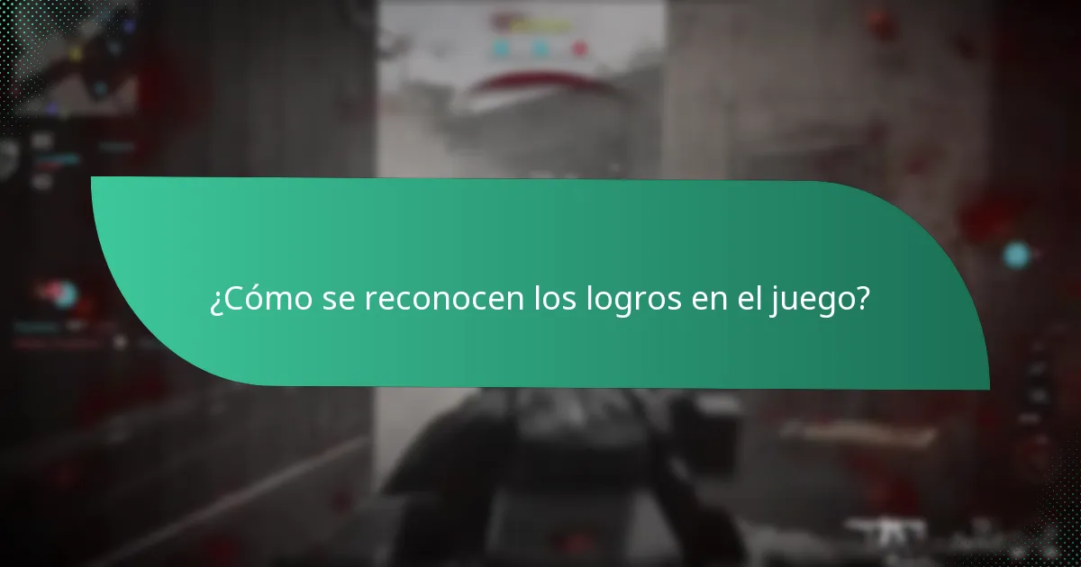 ¿Cómo se reconocen los logros en el juego?