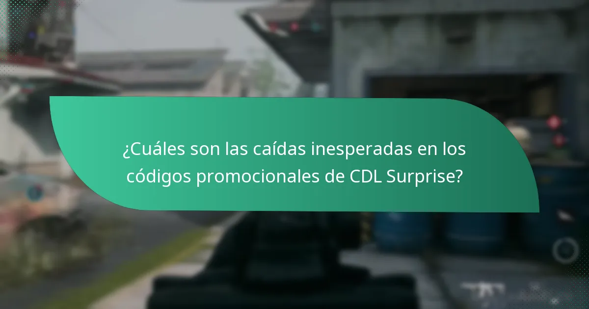 ¿Cuáles son las recompensas ocultas asociadas con los códigos promocionales de CDL Surprise?