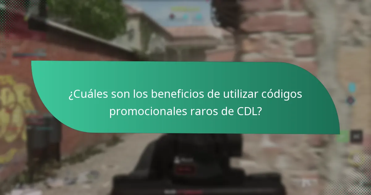 ¿Qué artículos se pueden desbloquear con los códigos promocionales raros de CDL?