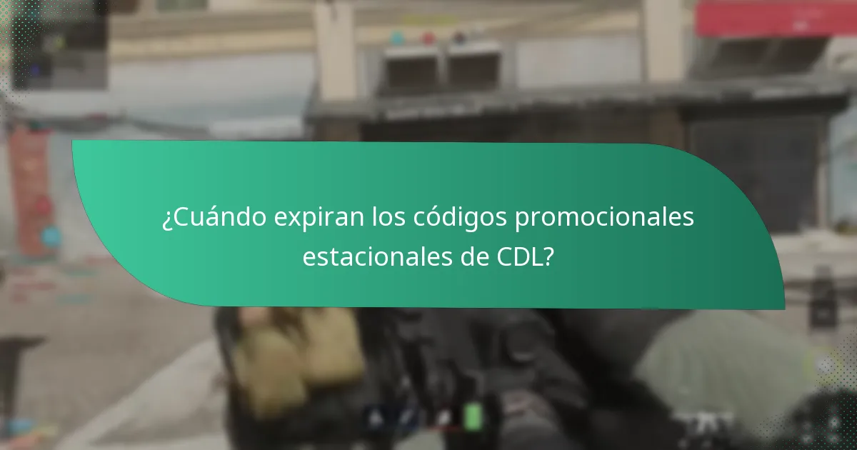 ¿Qué eventos desencadenan los códigos promocionales estacionales de CDL?