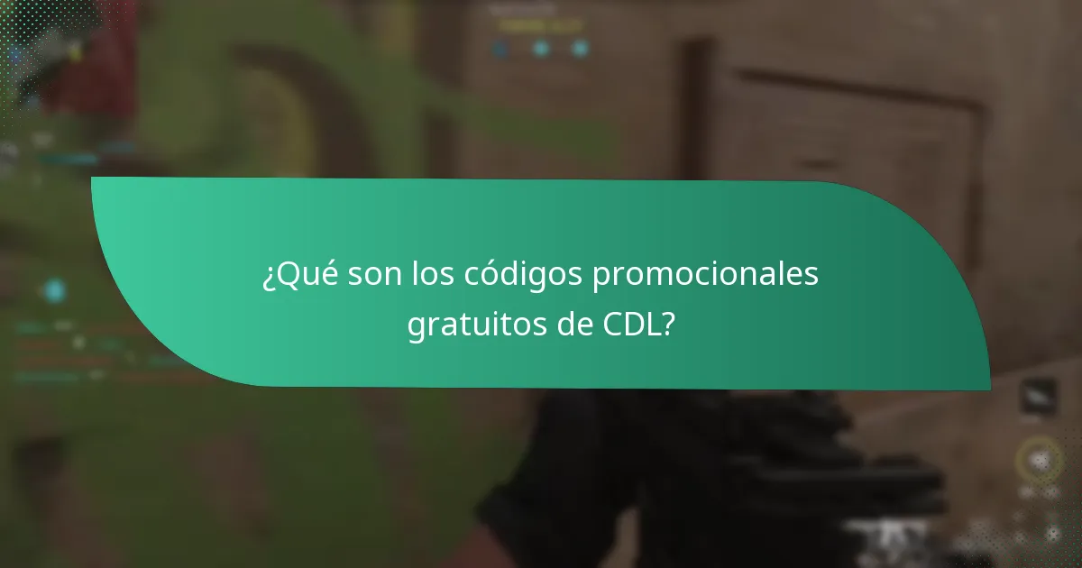 ¿Qué eventos promocionales están relacionados con los códigos promocionales gratuitos de CDL?